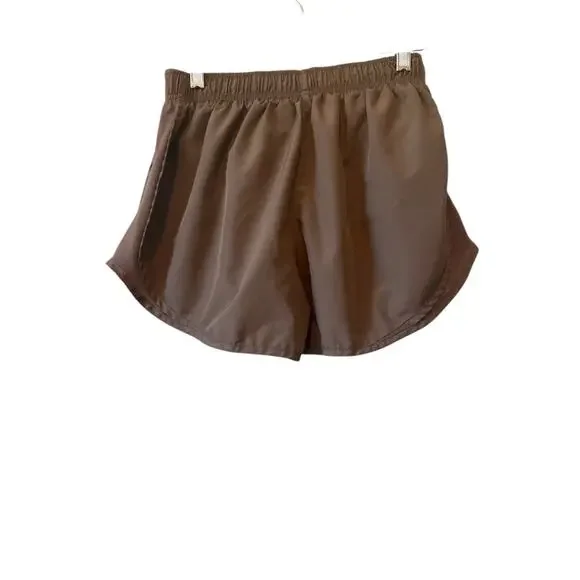 Nike Dri Fit Shorts Womens Sz Med Green Lined Activewear - Picture 2 of 4